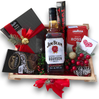 Кутија со бурбон „Успешна Нова Година“ - Новогодишен подарок